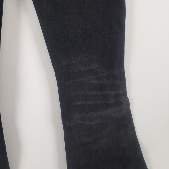 Sandrine Rose Super Flare Wide Legs Jeans Women's Size 25 Black Wash - Picture 4 of 9